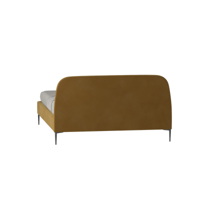 Anna Upholstered Bed with Vertical Headboard Detailing