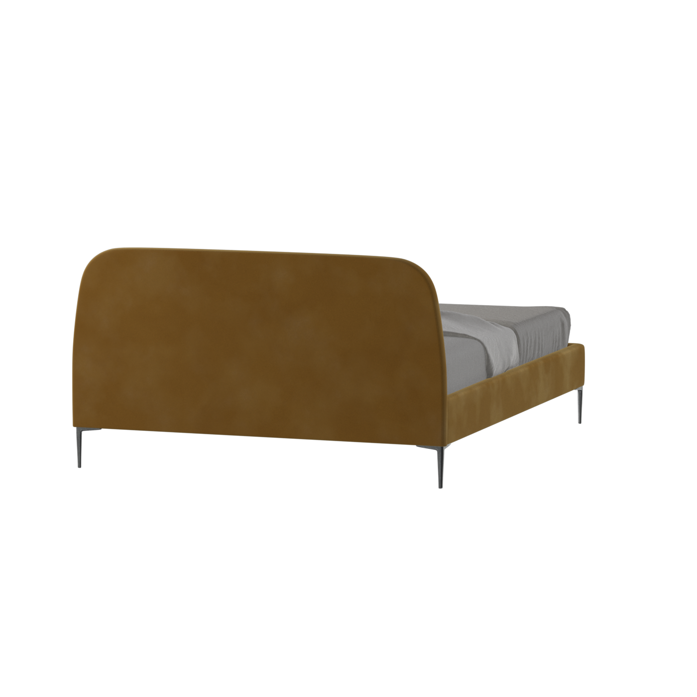 Anna Upholstered Bed with Vertical Headboard Detailing