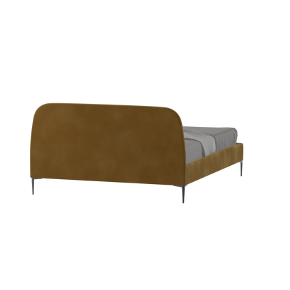 Anna Upholstered Bed with Vertical Headboard Detailing