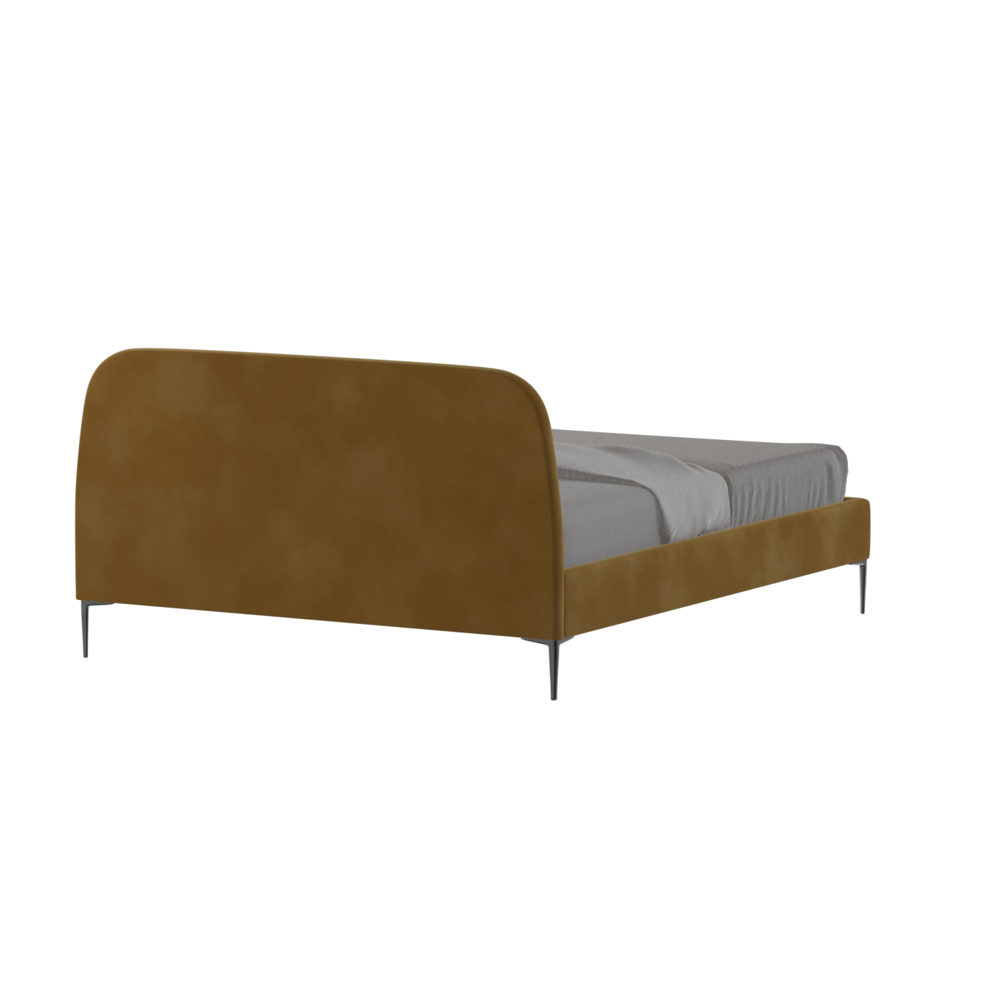Anna Upholstered Bed with Vertical Headboard Detailing