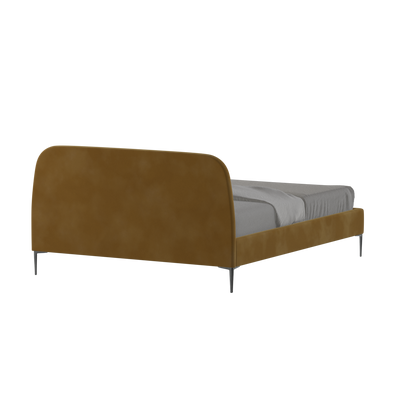 Anna Upholstered Bed with Vertical Headboard Detailing
