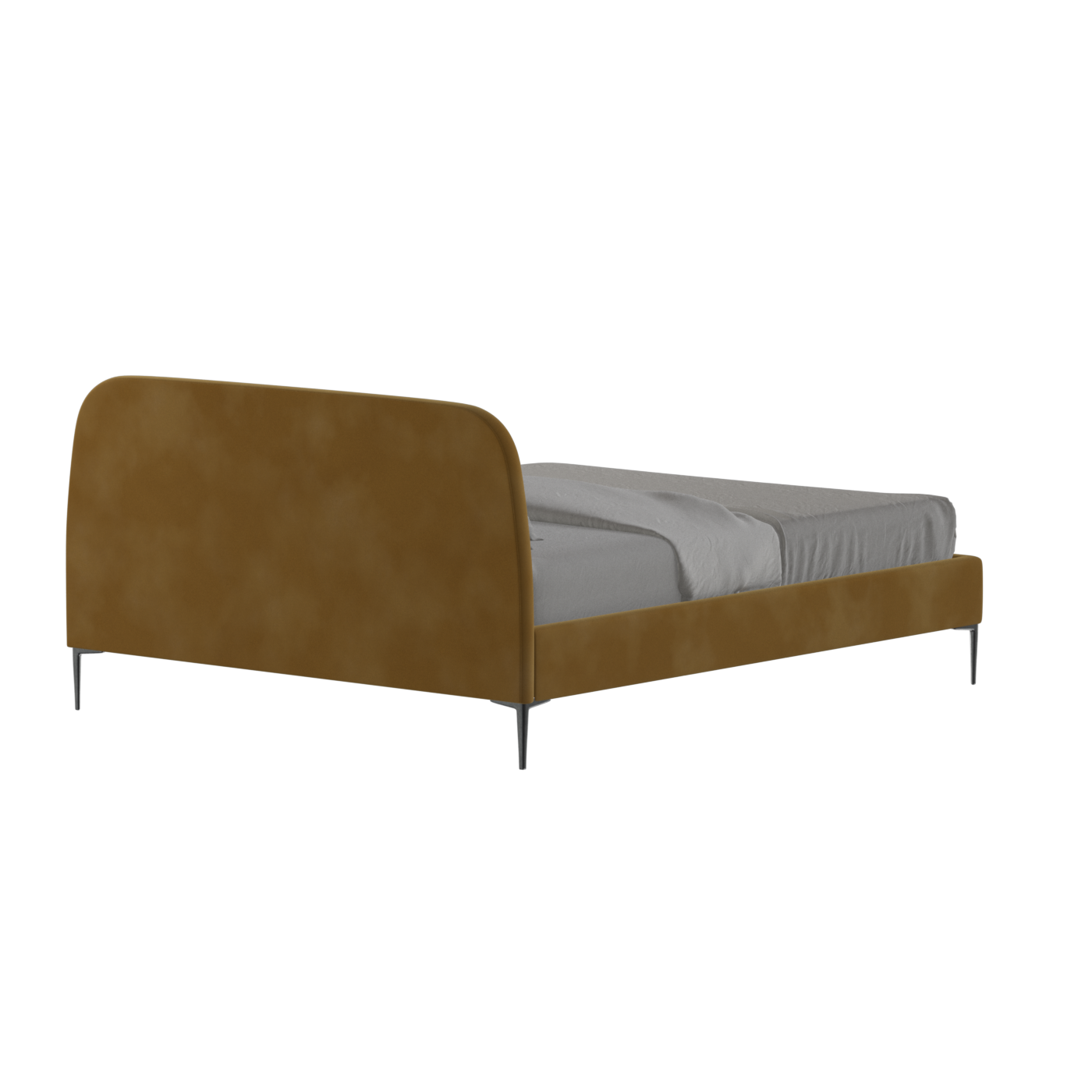 Anna Upholstered Bed with Vertical Headboard Detailing