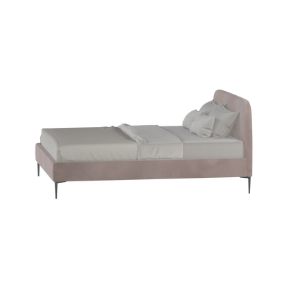 Anna Upholstered Bed with Vertical Headboard Detailing