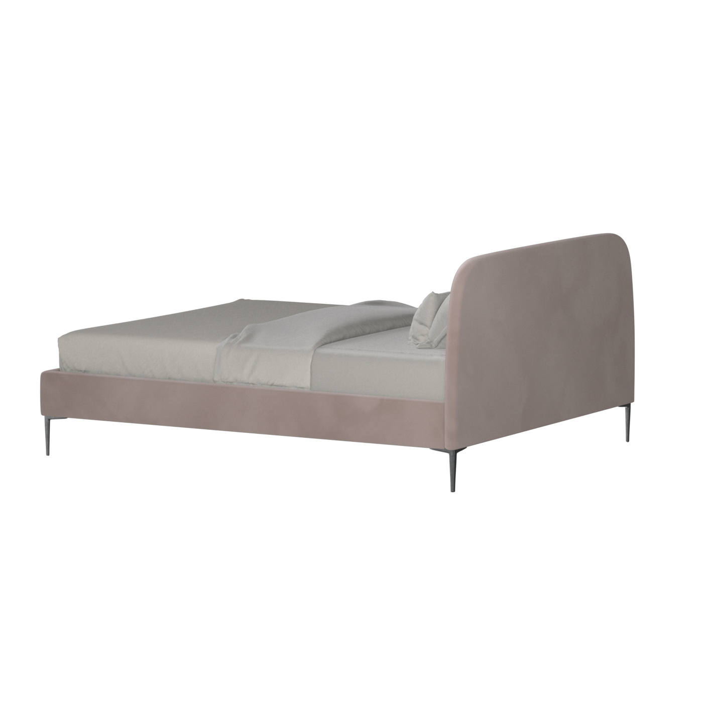 Anna Upholstered Bed with Vertical Headboard Detailing