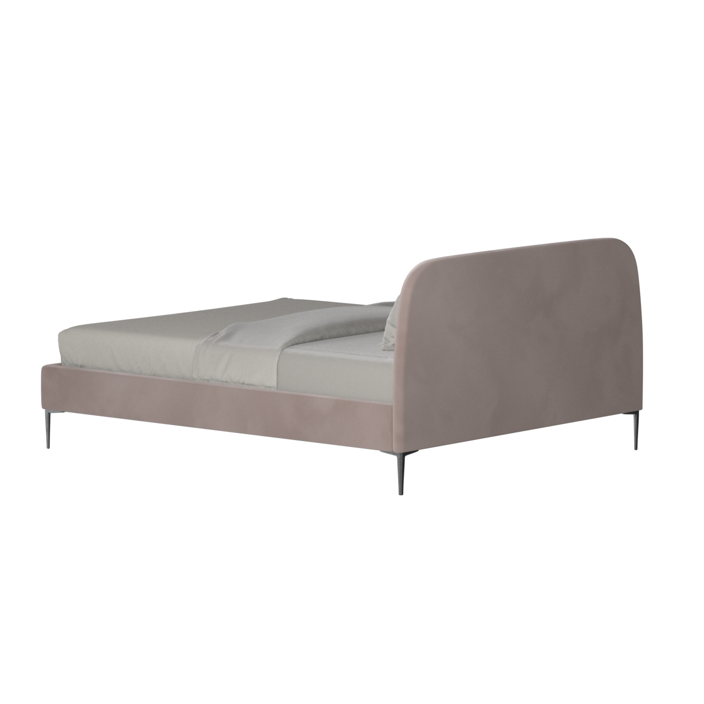 Anna Upholstered Bed with Vertical Headboard Detailing