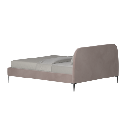 Anna Upholstered Bed with Vertical Headboard Detailing