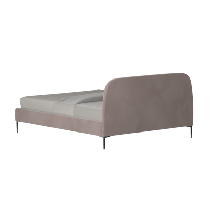 Anna Upholstered Bed with Vertical Headboard Detailing
