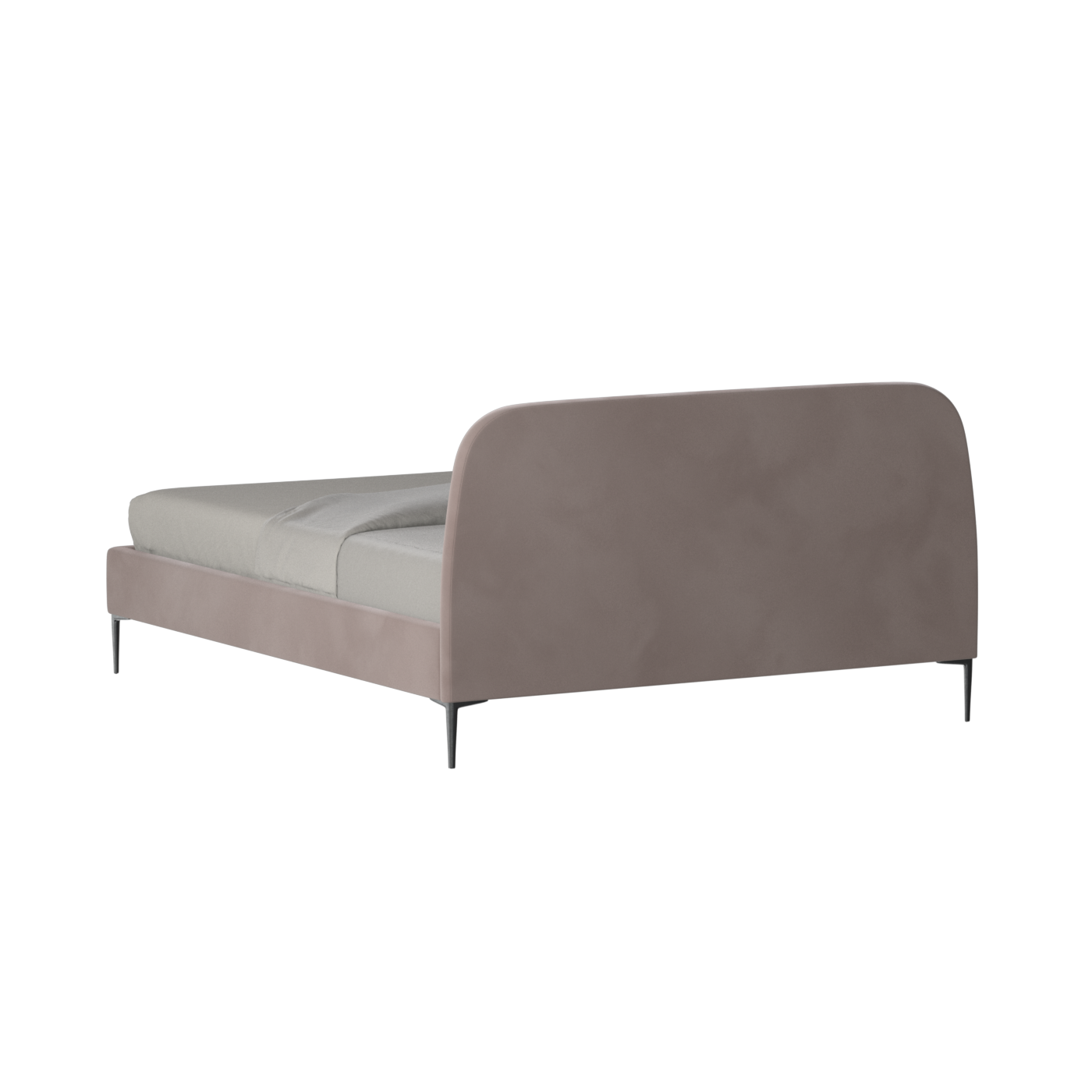 Anna Upholstered Bed with Vertical Headboard Detailing