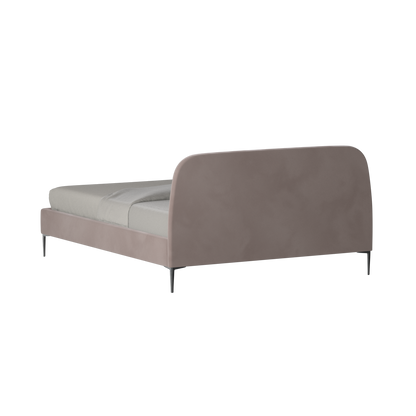 Anna Upholstered Bed with Vertical Headboard Detailing