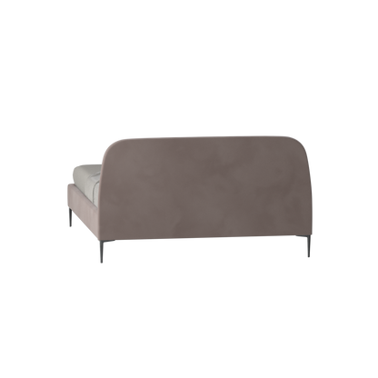 Anna Upholstered Bed with Vertical Headboard Detailing
