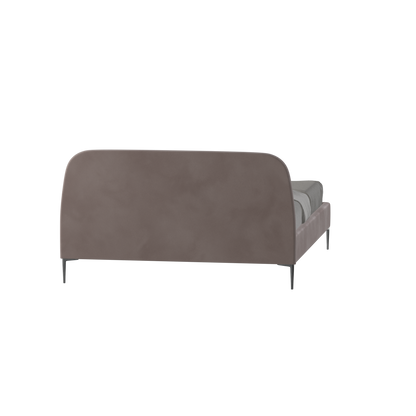 Anna Upholstered Bed with Vertical Headboard Detailing