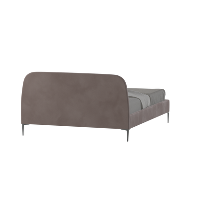 Anna Upholstered Bed with Vertical Headboard Detailing