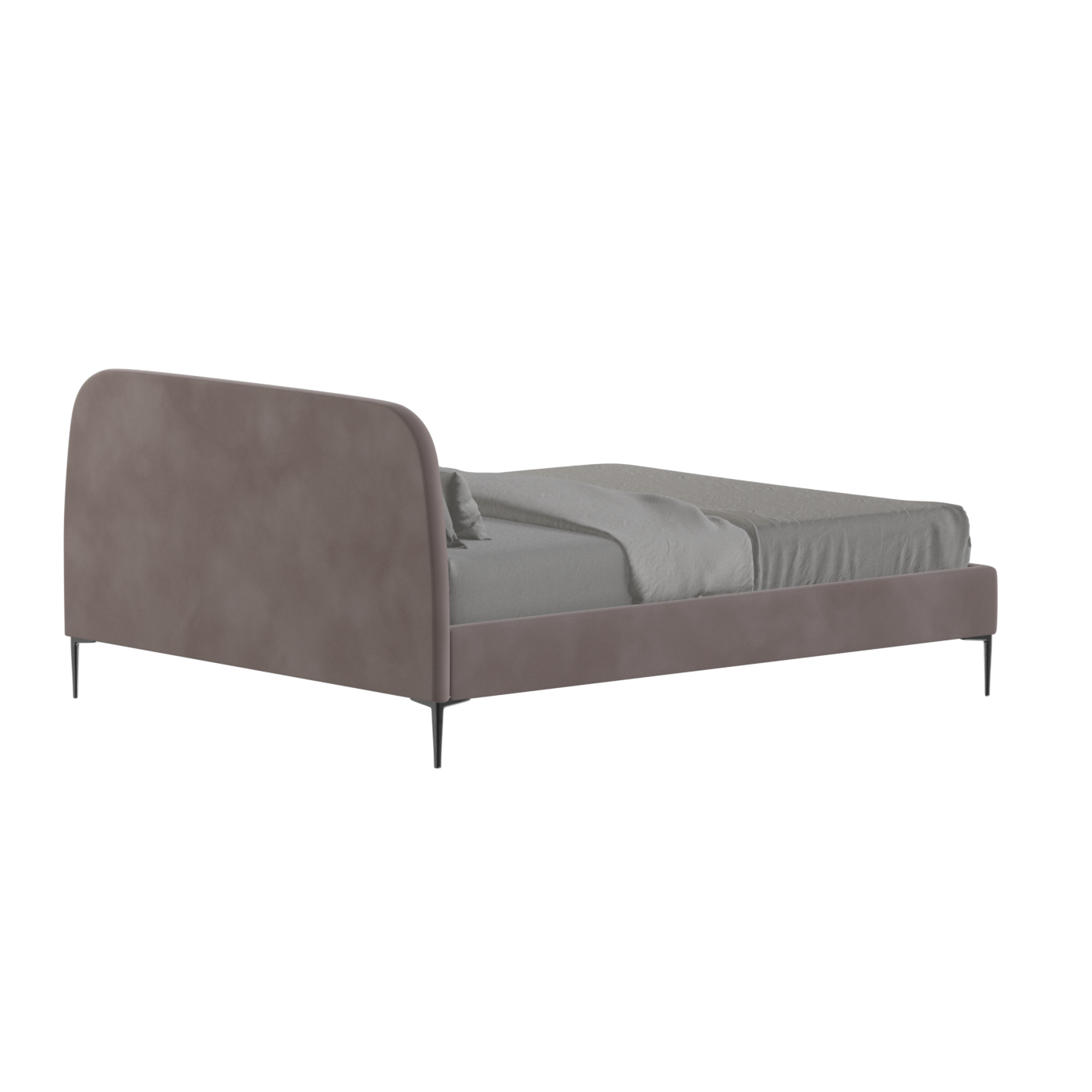 Anna Upholstered Bed with Vertical Headboard Detailing