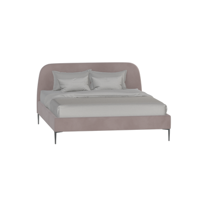 Anna Upholstered Bed with Vertical Headboard Detailing