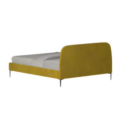 Anna Upholstered Bed with Vertical Headboard Detailing