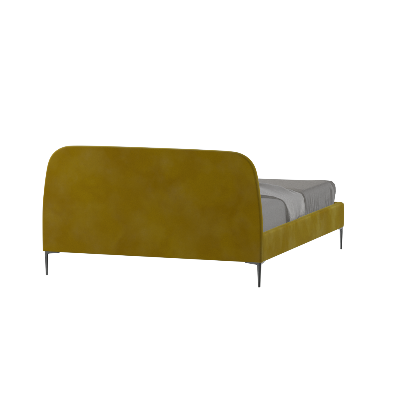 Anna Upholstered Bed with Vertical Headboard Detailing