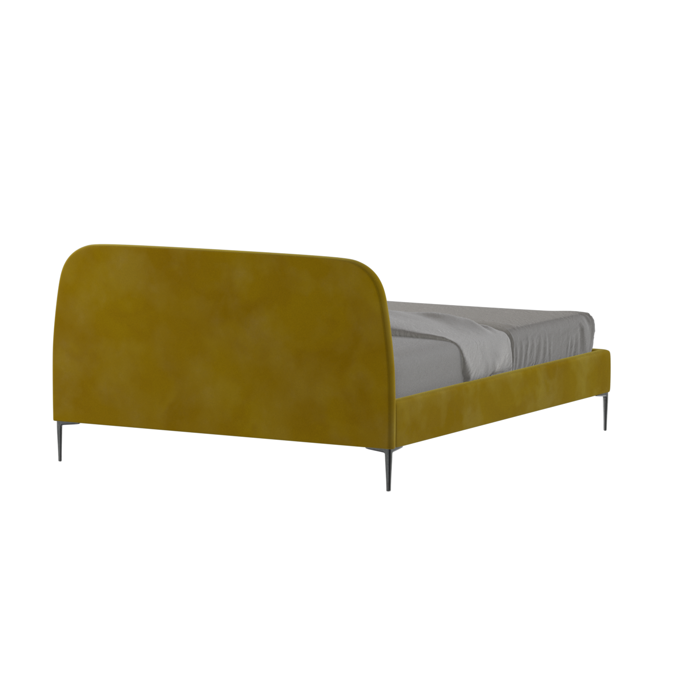 Anna Upholstered Bed with Vertical Headboard Detailing