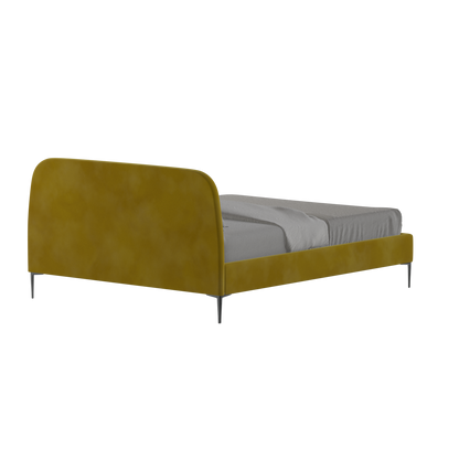 Anna Upholstered Bed with Vertical Headboard Detailing