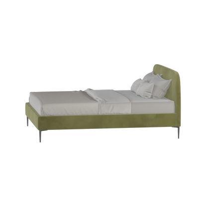 Anna Upholstered Bed with Vertical Headboard Detailing