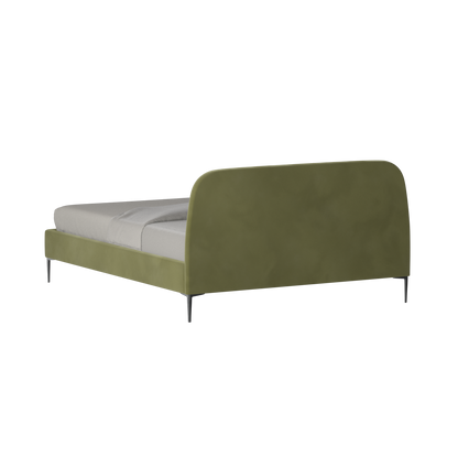 Anna Upholstered Bed with Vertical Headboard Detailing