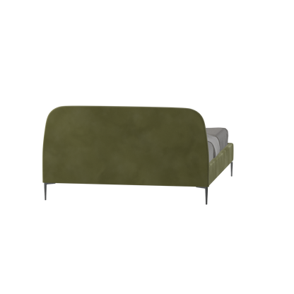 Anna Upholstered Bed with Vertical Headboard Detailing