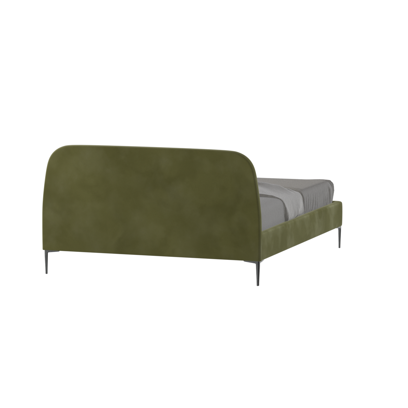 Anna Upholstered Bed with Vertical Headboard Detailing