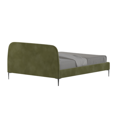Anna Upholstered Bed with Vertical Headboard Detailing