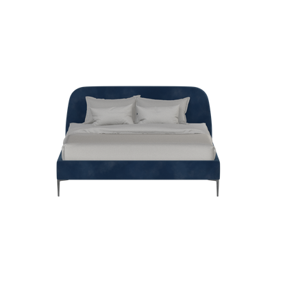 Anna Upholstered Bed with Vertical Headboard Detailing