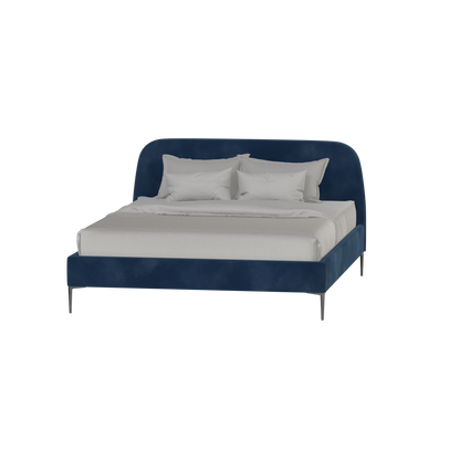Anna Upholstered Bed with Vertical Headboard Detailing