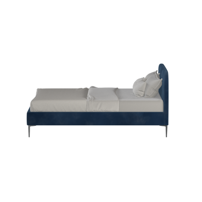 Anna Upholstered Bed with Vertical Headboard Detailing