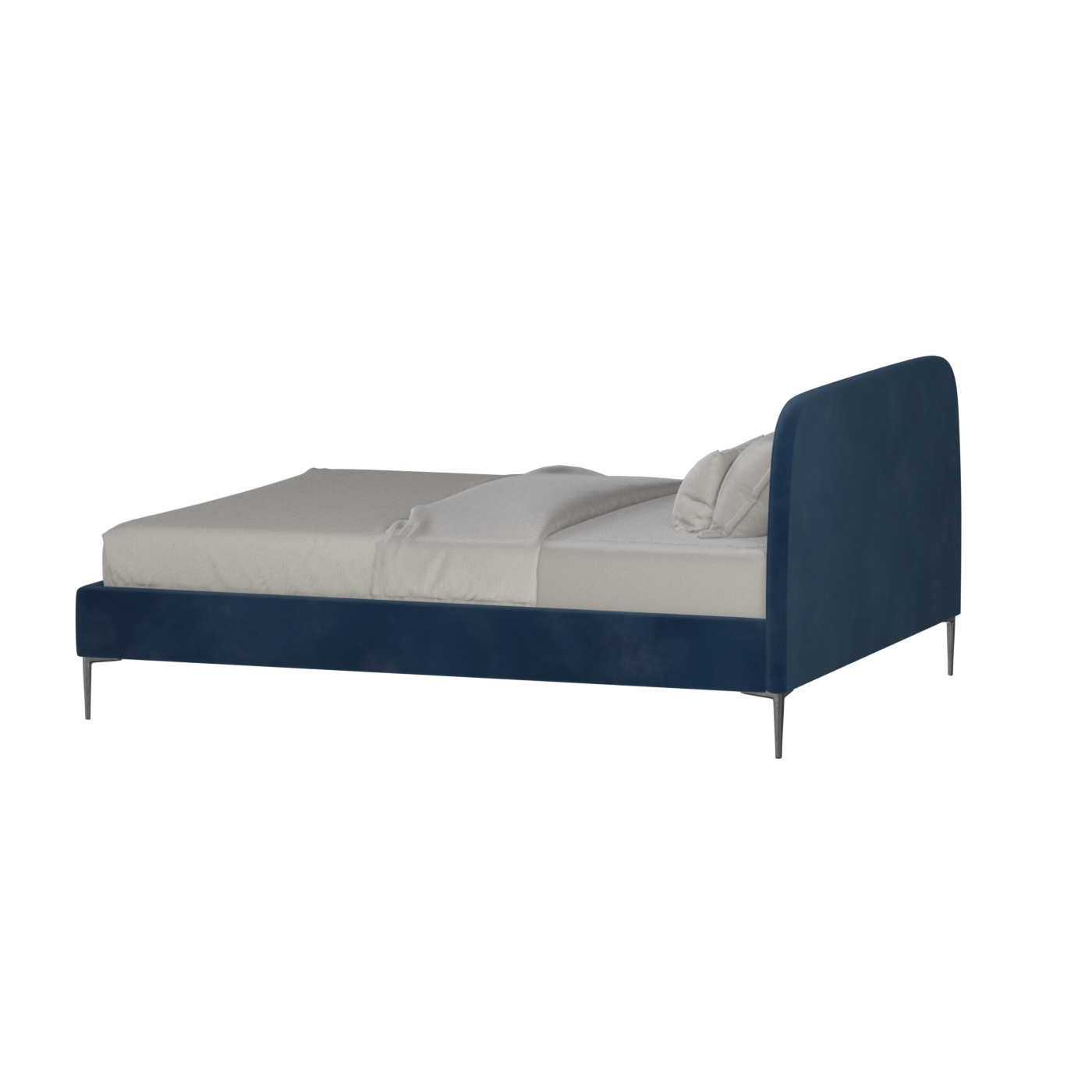 Anna Upholstered Bed with Vertical Headboard Detailing