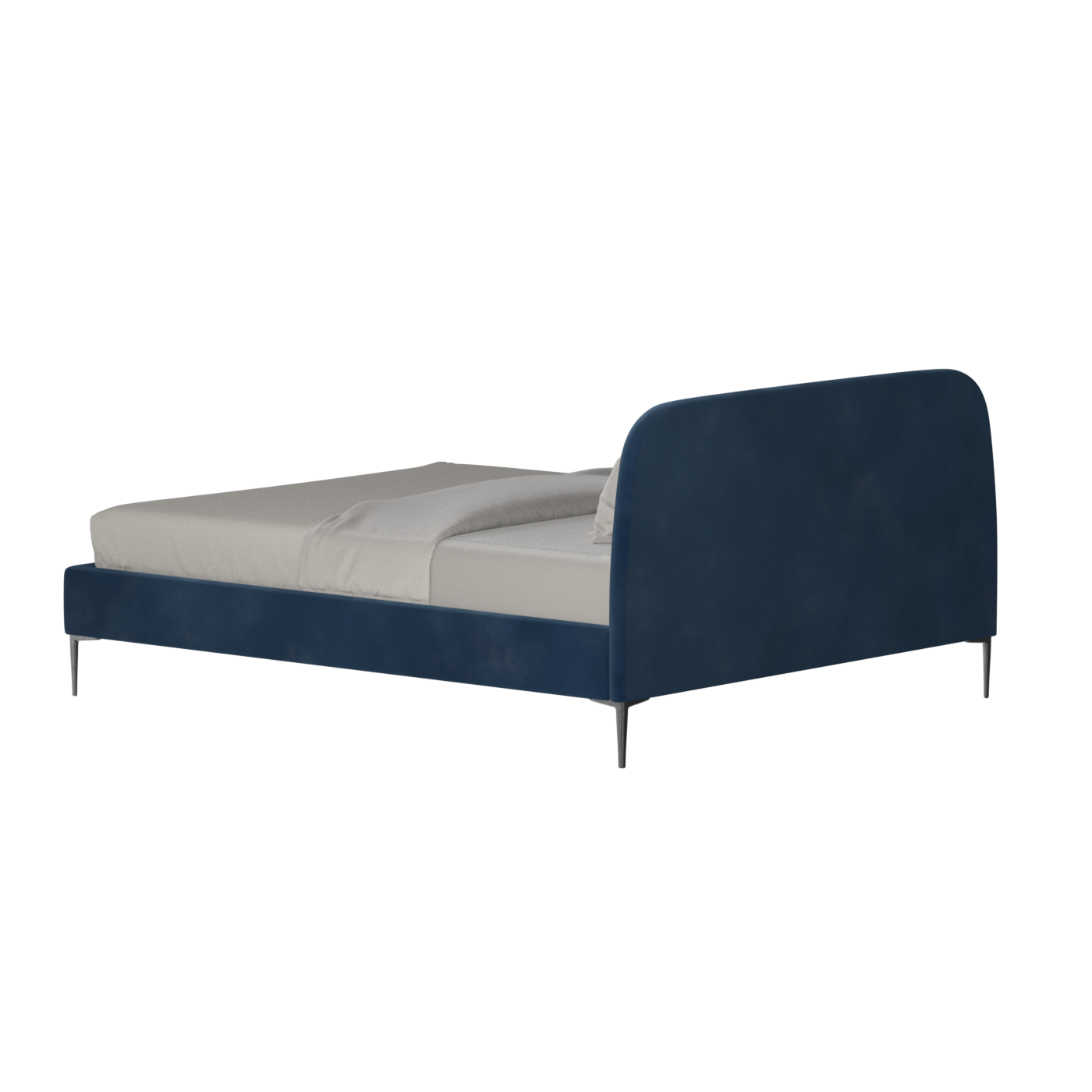Anna Upholstered Bed with Vertical Headboard Detailing