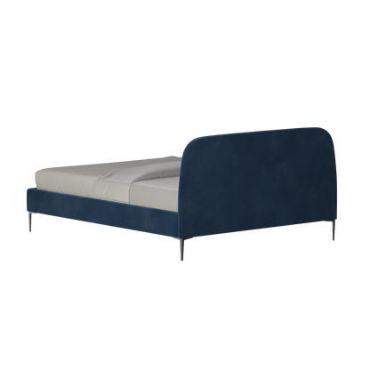 Anna Upholstered Bed with Vertical Headboard Detailing