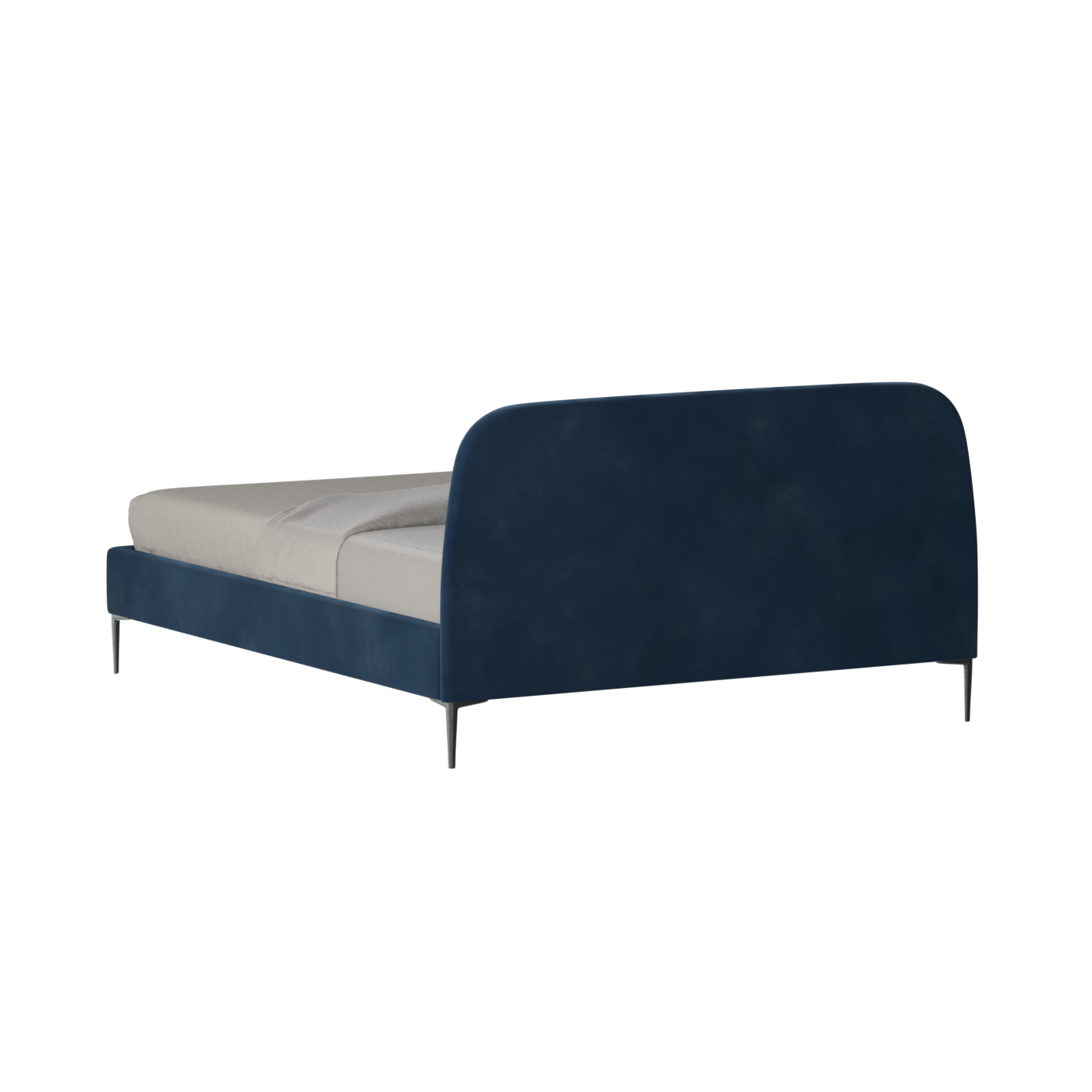 Anna Upholstered Bed with Vertical Headboard Detailing
