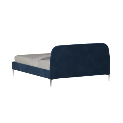 Anna Upholstered Bed with Vertical Headboard Detailing