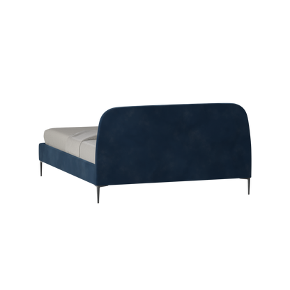 Anna Upholstered Bed with Vertical Headboard Detailing