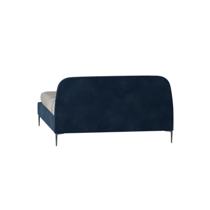 Anna Upholstered Bed with Vertical Headboard Detailing