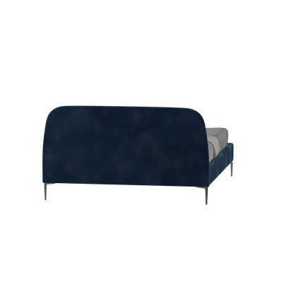 Anna Upholstered Bed with Vertical Headboard Detailing