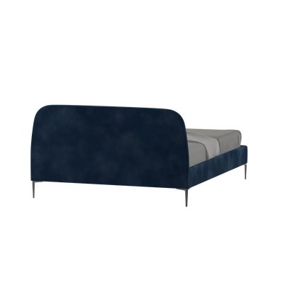 Anna Upholstered Bed with Vertical Headboard Detailing