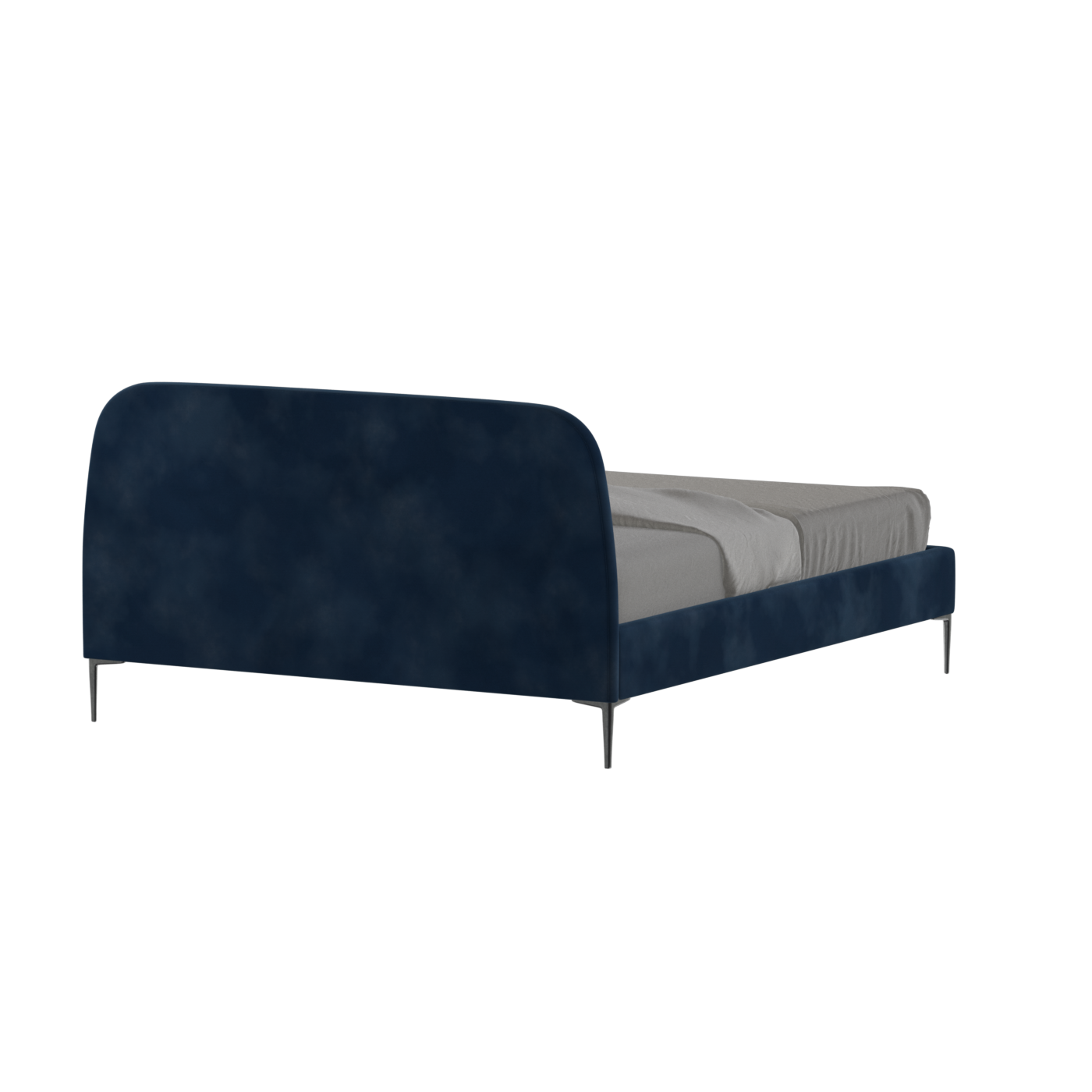 Anna Upholstered Bed with Vertical Headboard Detailing