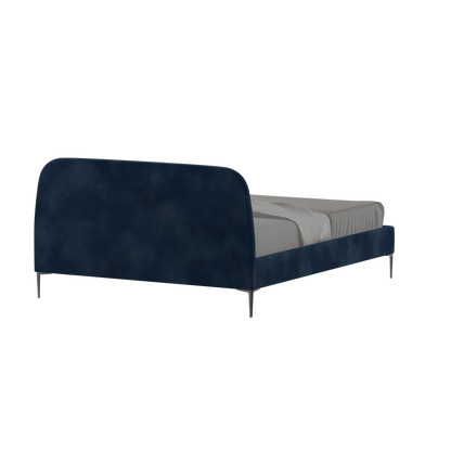 Anna Upholstered Bed with Vertical Headboard Detailing