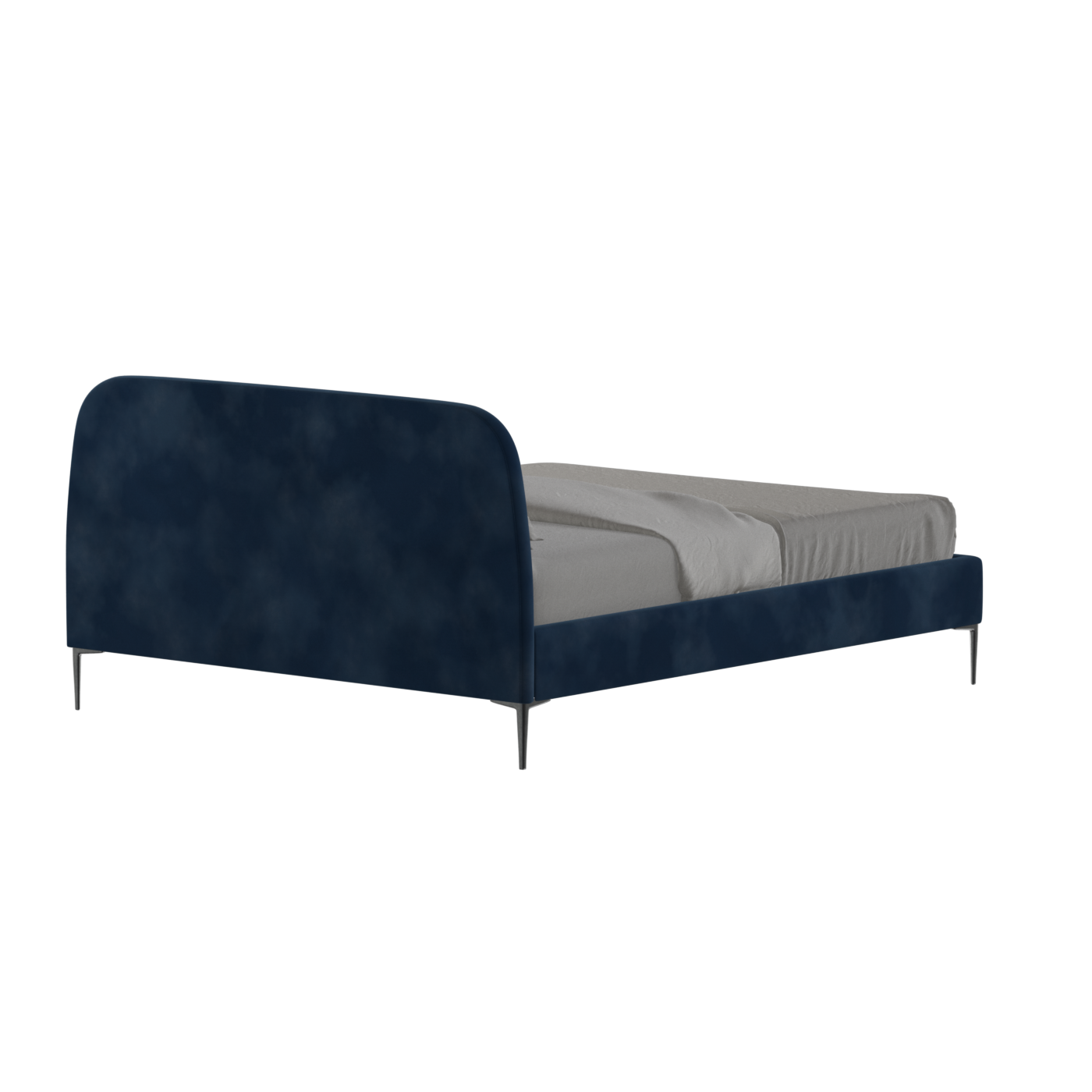 Anna Upholstered Bed with Vertical Headboard Detailing