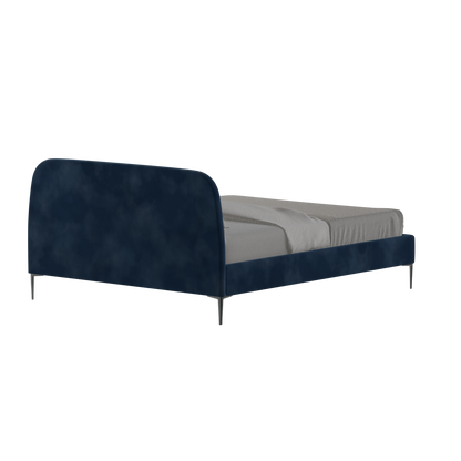 Anna Upholstered Bed with Vertical Headboard Detailing