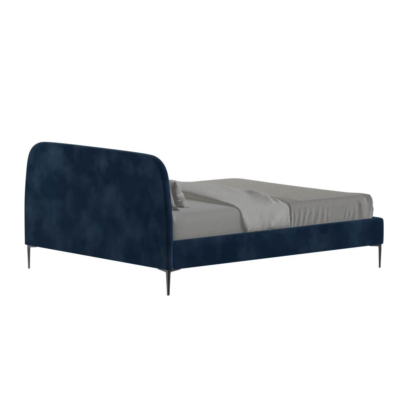 Anna Upholstered Bed with Vertical Headboard Detailing