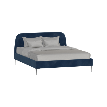 Anna Upholstered Bed with Vertical Headboard Detailing