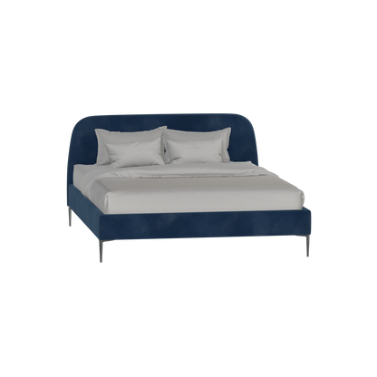 Anna Upholstered Bed with Vertical Headboard Detailing