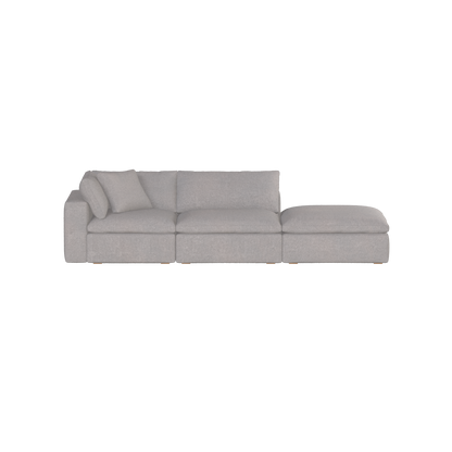 Ari modular corner Sofa with pouffe - Wide fabric range