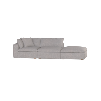 Ari modular corner Sofa with pouffe - Wide fabric range