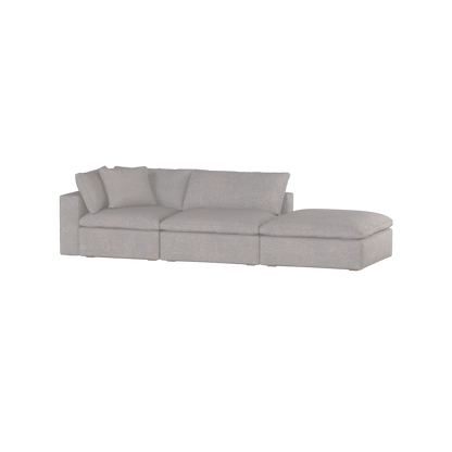 Ari modular corner Sofa with pouffe - Wide fabric range