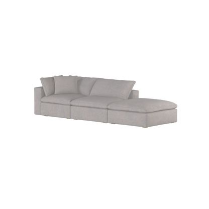 Ari modular corner Sofa with pouffe - Wide fabric range